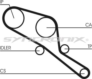 SYNCRONIX SY0550N - Ангренажен ремък vvparts.bg