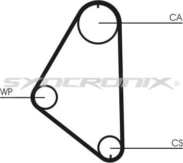 SYNCRONIX SY0558N - Ангренажен ремък vvparts.bg