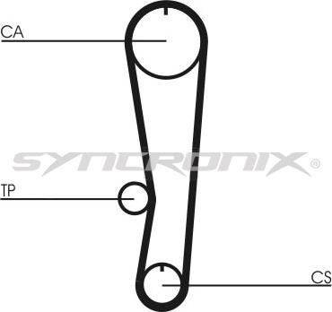 SYNCRONIX SY0568N - Ангренажен ремък vvparts.bg