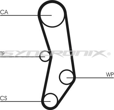 SYNCRONIX SY0562N - Ангренажен ремък vvparts.bg