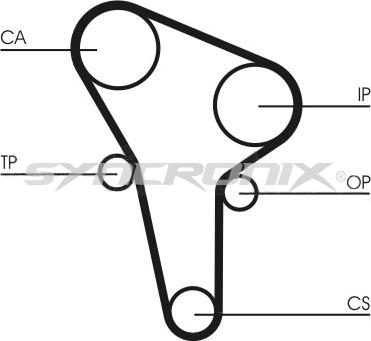 SYNCRONIX SY0513N - Ангренажен ремък vvparts.bg