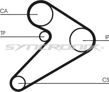 SYNCRONIX SY210517714 - Комплект ангренажен ремък vvparts.bg