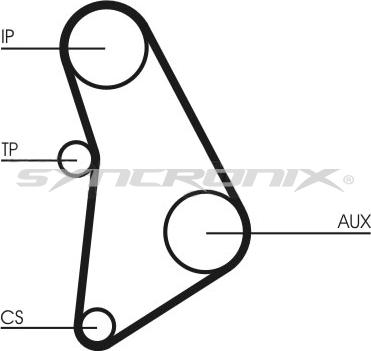 SYNCRONIX SY0528N - Ангренажен ремък vvparts.bg