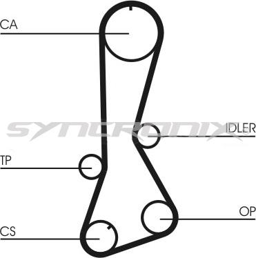 SYNCRONIX SY0694N - Ангренажен ремък vvparts.bg