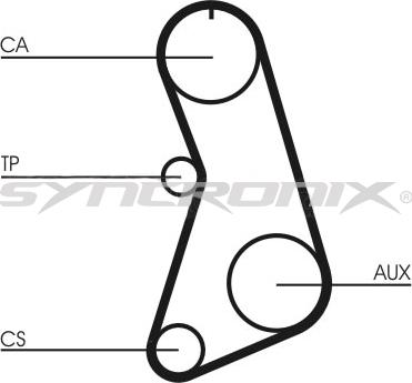 SYNCRONIX SY110647 - Комплект ангренажен ремък vvparts.bg