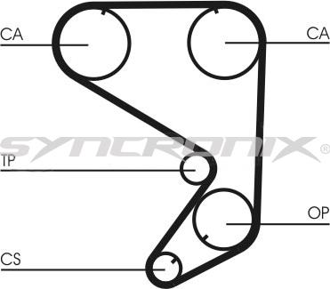 SYNCRONIX SY0652N - Ангренажен ремък vvparts.bg