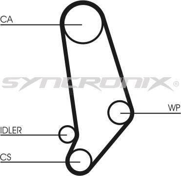 SYNCRONIX SY0660N - Ангренажен ремък vvparts.bg