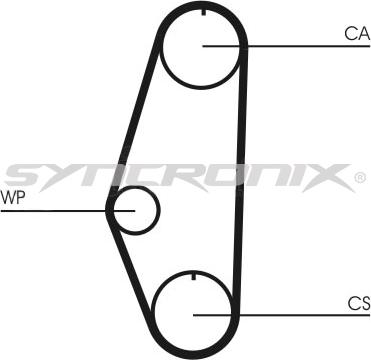 SYNCRONIX SY110629PE - Водна помпа+ к-кт ангренажен ремък vvparts.bg