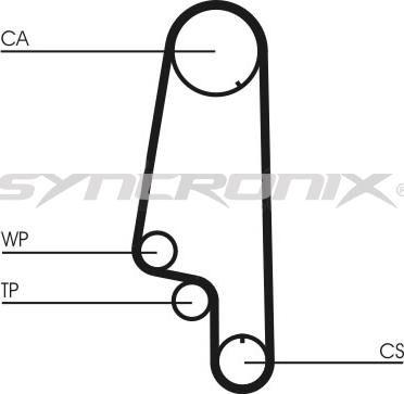 SYNCRONIX SY0845N - Ангренажен ремък vvparts.bg