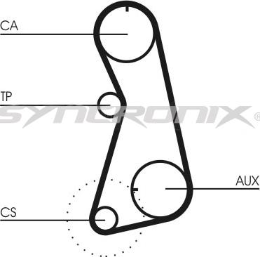 SYNCRONIX SY310848 - Комплект ангренажен ремък vvparts.bg