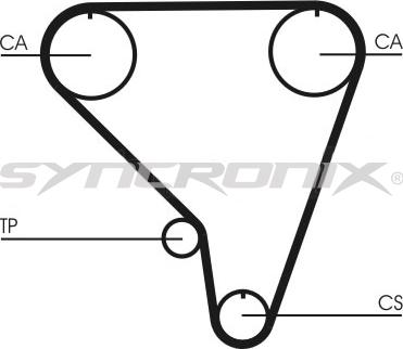 SYNCRONIX SY110793 - Комплект ангренажен ремък vvparts.bg