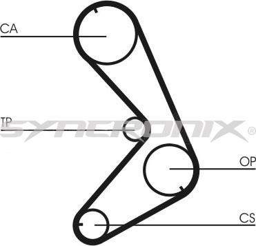 SYNCRONIX SY0750N - Ангренажен ремък vvparts.bg