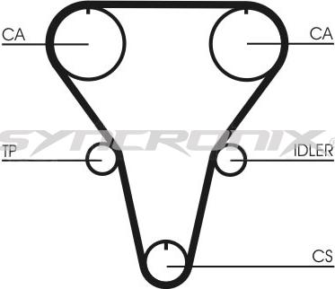 SYNCRONIX SY0769N - Ангренажен ремък vvparts.bg