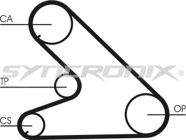 SYNCRONIX SY110700 - Комплект ангренажен ремък vvparts.bg