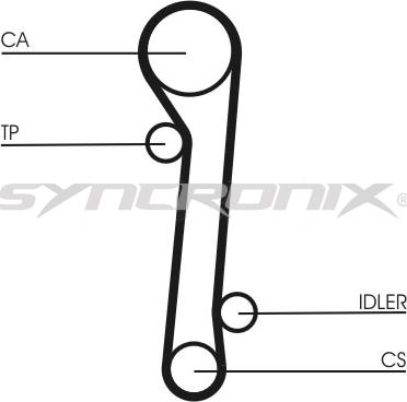 SYNCRONIX SY0781N - Ангренажен ремък vvparts.bg