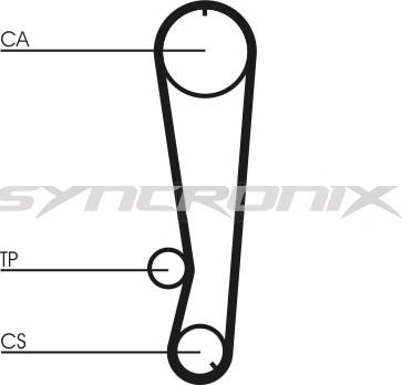 SYNCRONIX SY110788 - Комплект ангренажен ремък vvparts.bg