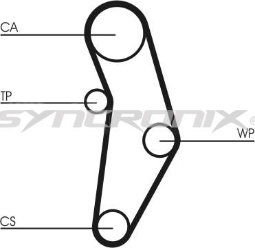 SYNCRONIX SY1049N - Ангренажен ремък vvparts.bg