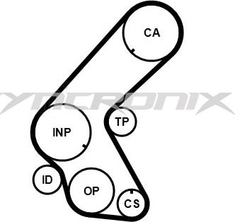 SYNCRONIX SY3101014 - Комплект ангренажен ремък vvparts.bg