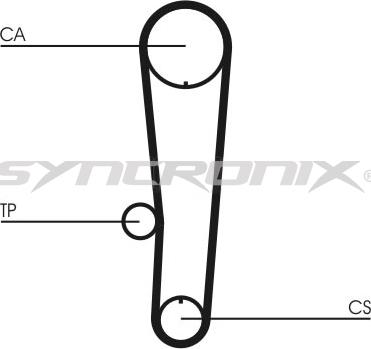 SYNCRONIX SY1017N - Ангренажен ремък vvparts.bg