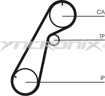 SYNCRONIX SY2101020 - Водна помпа+ к-кт ангренажен ремък vvparts.bg