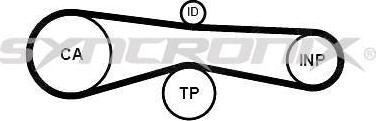 SYNCRONIX SY1101131 - Комплект ангренажен ремък vvparts.bg