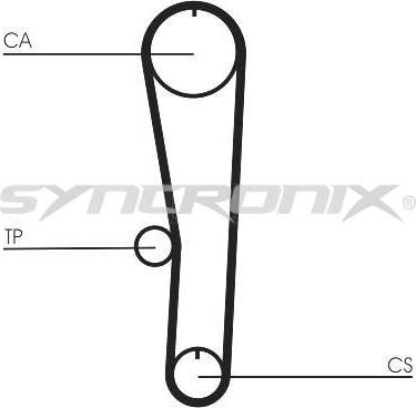 SYNCRONIX SY1101132 - Комплект ангренажен ремък vvparts.bg