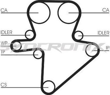 SYNCRONIX SY1101123 - Комплект ангренажен ремък vvparts.bg