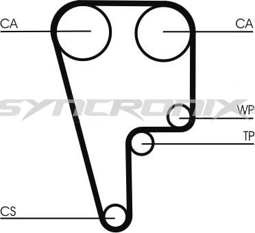 SYNCRONIX SY1102N - Ангренажен ремък vvparts.bg