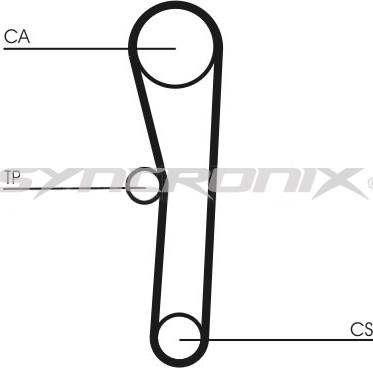 SYNCRONIX SY2101008PE - Водна помпа+ к-кт ангренажен ремък vvparts.bg