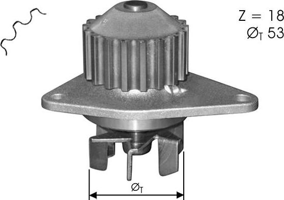 TECDRIVE TPAE0007 - Водна помпа vvparts.bg