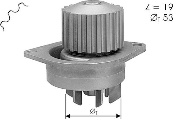 TECDRIVE TPAE0015 - Водна помпа vvparts.bg