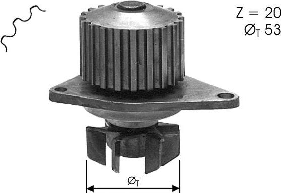 TECDRIVE TPAE0010 - Водна помпа vvparts.bg