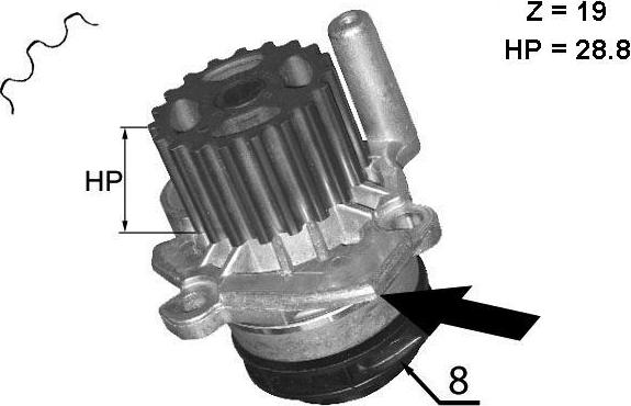 TECDRIVE TPAE0013 - Водна помпа vvparts.bg