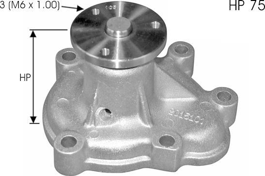 TECDRIVE TPAE0037 - Водна помпа vvparts.bg