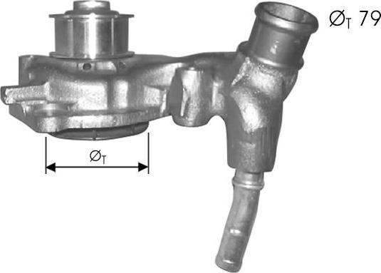 TECDRIVE TPAE0140 - Водна помпа vvparts.bg