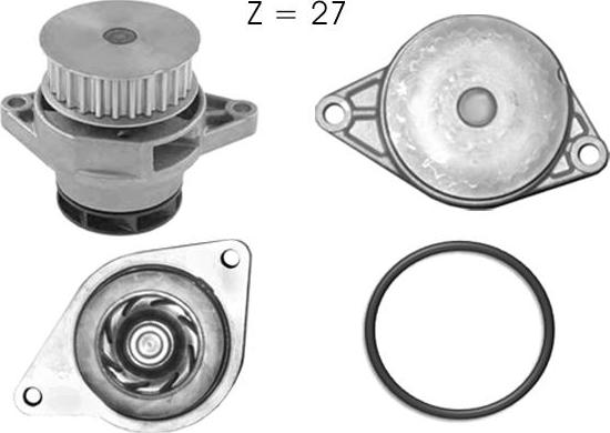 TECDRIVE TPAE0154 - Водна помпа vvparts.bg