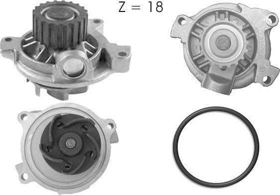 TECDRIVE TPAE0171 - Водна помпа vvparts.bg