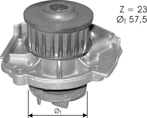 TECDRIVE TPAE0244 - Водна помпа vvparts.bg