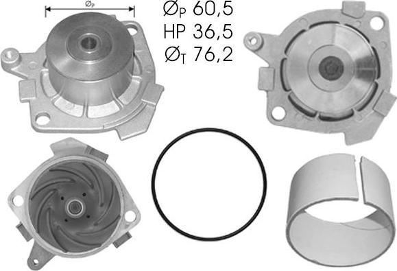 TECDRIVE TPAE0284 - Водна помпа vvparts.bg