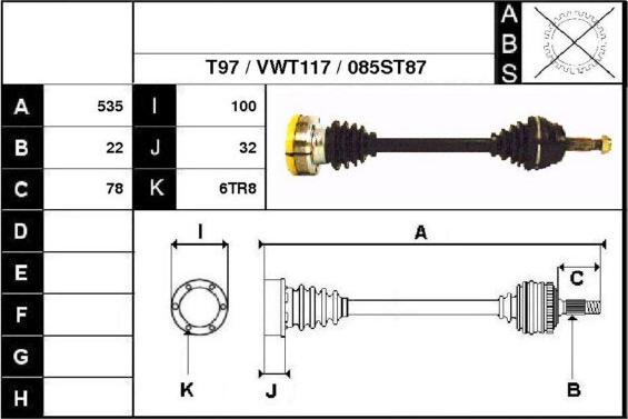 Technika 67085 - Полуоска vvparts.bg