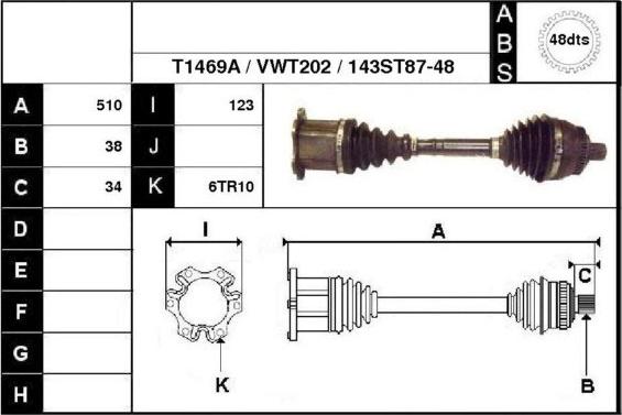 Technika 67143A - Шлиц втулка, диференциал vvparts.bg