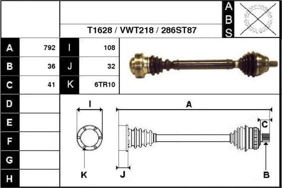 Technika 67286 - Полуоска vvparts.bg