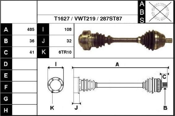 Technika 67287 - Полуоска vvparts.bg