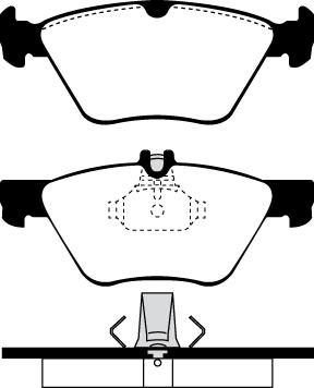 SACHS 111_0458 - Комплект спирачно феродо, дискови спирачки vvparts.bg