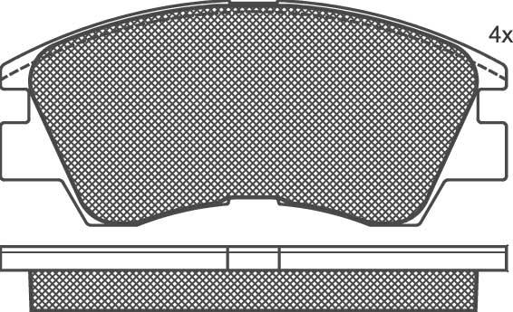 Spidan 30145 - Комплект спирачно феродо, дискови спирачки vvparts.bg