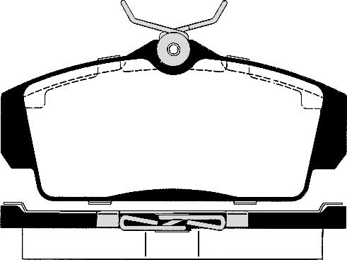 Valeo 597305 - Комплект спирачно феродо, дискови спирачки vvparts.bg