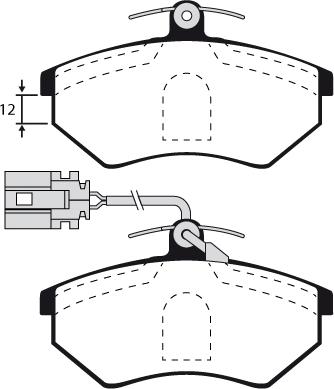 Motaquip VXL739 - Комплект спирачно феродо, дискови спирачки vvparts.bg