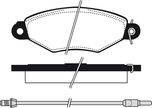 Textar 8254D1499 - Комплект спирачно феродо, дискови спирачки vvparts.bg