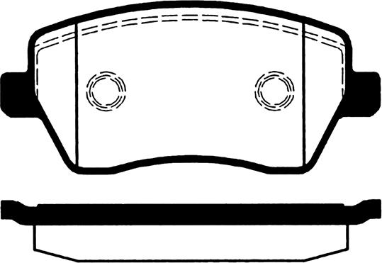 Technika 01513 - Комплект спирачно феродо, дискови спирачки vvparts.bg