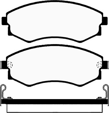 Technika 01581 - Комплект спирачно феродо, дискови спирачки vvparts.bg